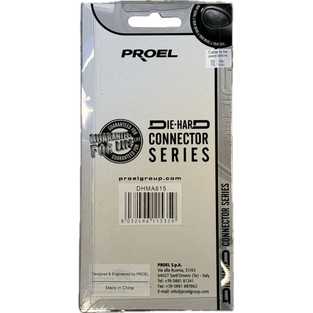 PROEL Female Jack til Male XLR connector DHMA615